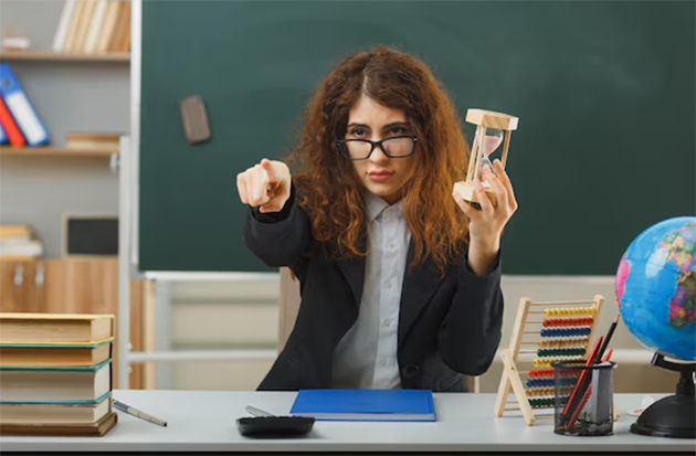 Attesa alunni in classe 5 minuti prima dell'inizio delle lezioni